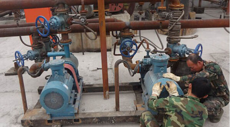 保溫瀝青泵現場 保溫瀝青泵現場